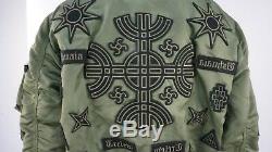 Alpha Industries X Marcelo Burlon Khaki Badge Bomber Jacket Size M
