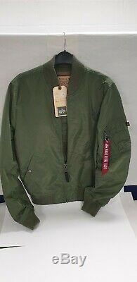 Alpha industries MA1 -TT bomber jacket size Medium BNWT rrp £135