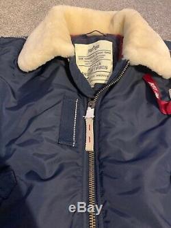 Alpha industries bomber jacket With Faux-fur Collar
