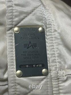 Alpha industries reversible bomber jacket adult M tan zip men Slim Fit