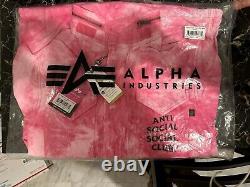 Anti Social Social Club Alpha Industries x Assc M-65 Jacket Tie Dye Pink SIZE M