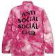 Antisocial Social Club X? Alpha Industries M65 Jacket Size Medium Pink New