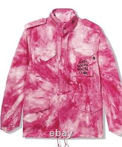 Antisocial social club X? Alpha Industries m65 jacket size medium pink NEW