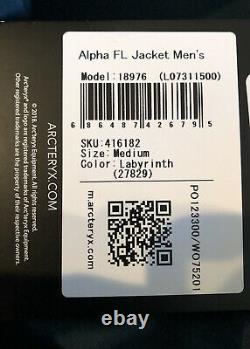 Arc'teryx Alpha FL Gore-Tex PRO Waterproof Jacket Men's Size M Labyrinth