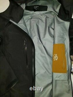 Arc'teryx Alpha SV Jacket Men's Medium 24K Black 25681 New with Tags