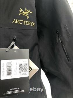 Arc'teryx Alpha SV Jacket Mens Medium M 24K Black Made in Canada New NWT 2021