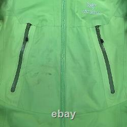 Arc'teryx Alpha SV Jacket Women's Medium Green Full Zip Hooded Gore Tex Winter