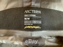 Arc'teryx Alpha Sl Pullover Anorak Jacket Concrete Amber Color Mens Medium Nwt