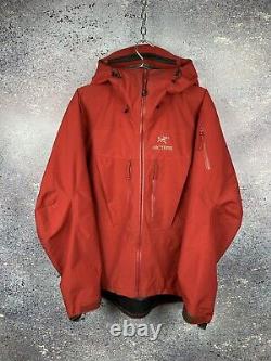 Arc'teryx Alpha Sv Gore Tex Waterproof Outdoor Jacket Red Men Size M-l