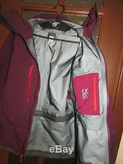 Arc'teryx Alpha-sv Jacket Gore-tex Pro Womens S Cherrywine Made In Canada $700rp