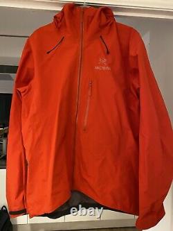 Arc'teryx Men's ALPHA FL Jacket size Medium RED worn once