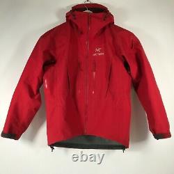 Arcteryx Alpha SV Gore-Tex Pro Shell Hooded Jacket Candy Apple Red Mens M Medium