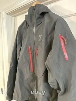 Arcteryx Alpha SV Goretex Pro Jacket Mens Pilot Grey Medium MSRP $799