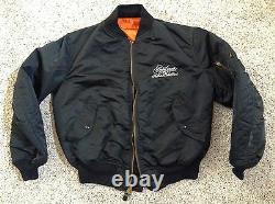 BOB SEGER & THE SILVER BULLET BAND Alpha Black Jacket Sz Adult Medium Vintage