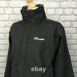 Berghaus Mens Uk M Rg Alpha Black Shell Coat Jacket Outerwear Outdoor Rrp£110 Ad