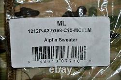 Beyond Clothing Multi-cam A3 Alpha Sweater-jacket Size Medium Long New