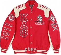 Big Boy Kappa Alpha Psi Divine 9 S11 Mens Racing Twill Jacket Crimson R