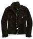 Black Leather Trucker Jacket For Men Pure Suede Custom Made Size S M L Xxl 3xl