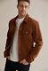Brown Leather Trucker Jacket For Men Pure Suede Custom Made Size S M L Xxl 3xl