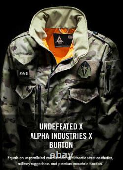 Burton X Alpha Industries X Undefeated Collab M65 Camo Snow Jacket Men's Dryride