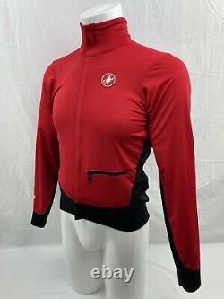 Castelli ALPHA Gore WindStopper Fleece-Lined Red Cycling Jacket MD