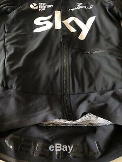 Castelli Alpha Ros Jacket Mens Team Sky Issue Thomas Froome Tour MEDIUM