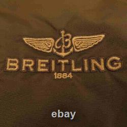 Collectible Breitling Pilot Fire Team Bomber Jacket Alpha Industries USA -sz-M
