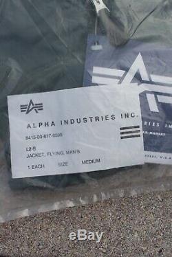 Deadstock Alpha Industries L-2b Inc. Flying Jacket