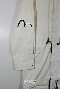 Evisu Kuro x Alpha Industries Limited Collection M65 Field Coat White Sz S-M NWT