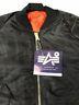 G. I. Usaf Ma-1 Black Flyers Jacket By Alpha Industries, Made In Usa