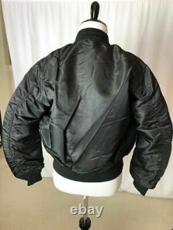 G. I. USAF MA-1 Black Flyers Jacket By Alpha Industries, Made In USA