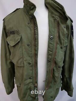 Genuine 1973 US Army Issue Olive Green 107 Alpha M65 Medium Reg Jacket #12
