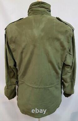 Genuine 1973 US Army Issue Olive Green 107 Alpha M65 Medium Reg Jacket #12