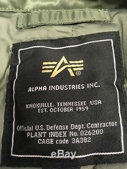 Genuine Alpha Industries Core Line Flight CWU Black Bomber Jacket