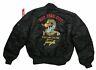 Guns N Roses Concrete Jungle Nyc Alpha Ind Ma-1 Flight Jacket Coat New Official