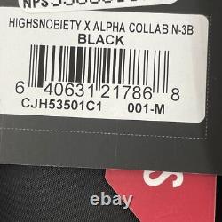HIGHSNOBRIETY x Alpha Industries N3B Parka Men's Size M Midnight Black