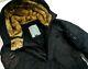 Hot Alpha Industries N-3b Parka Extreme Cold Fur Hood Black Coat Jacket M Fit S
