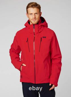 Helly Hansen Alpha 3.0 Men's Insulated Ski Jacket 65551/222 Alert Red NEW