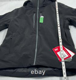 Helly Hansen Alpha Lifaloft 65667-990 Black Long Sleeve Ski Jacket Mens Size M