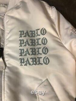 Kanye West MA-1 Alpha Industries Life of Pablo White Bomber Jacket, Los Angeles