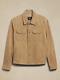 Leather Trucker Jacket For Men Beige Pure Suede Custom Made Size S M L Xxl 3xl