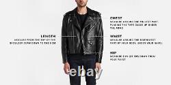 Leather Trucker Jacket for Men Black Pure Suede Custom Made Size S M L XXL 3XL