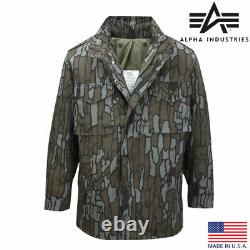 M65 Jacket Alpha Industries US Army Military Combat Field Camo USA Hunting Coat