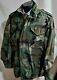 M-65 Alpha Industries Field Coat Military Jacket Camouflage Med Long Made In Usa
