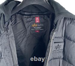 Man Alpha Industries MA-1 zh Back Print Puffer FD Jacket MEDIUM Mens Jacket