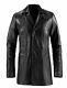 Max Payne Black Leather Over Coat Men Pure Lambskin Size Xs S M L Xl Xxl 3xl