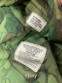 Medium Short ERDL Camo Jungle Jacket Vtg 60s Alpha NOS Mint Clean Slant Vietnam