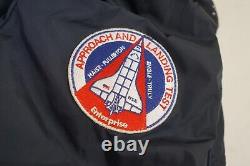 Men Alpha Industries Jacket Reversible NASA Breathable Blue Size M VAI73