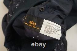 Men Alpha Industries Jacket Reversible NASA Breathable Blue Size M VAI73