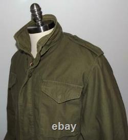 Men's 1975 Vietnam ALPHA M-65 Cold Weather Military Field Jacket Coat M Hooded